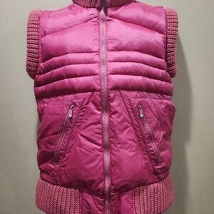Women's Pink Quilted Vest